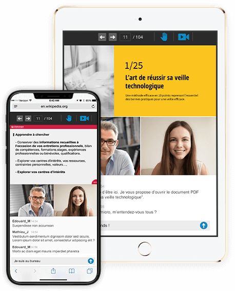 ipad_mobile Outil de webconférence Onlinevisio sur mobile et tablette
