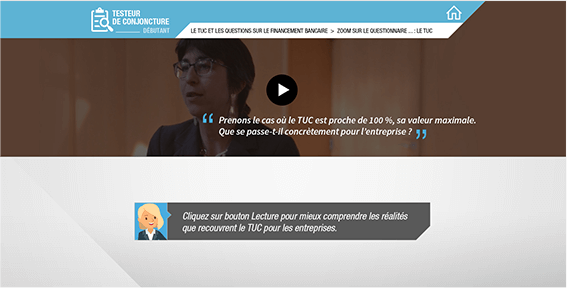 bdf_5 Exemple de contenu E-learning sur mesure pour le module Testeur de conjoncture débutant de la Banque de France