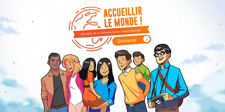 Exemple de contenu E-learning sur mesure pour le module Repères interculturels de CRT Île-de-France