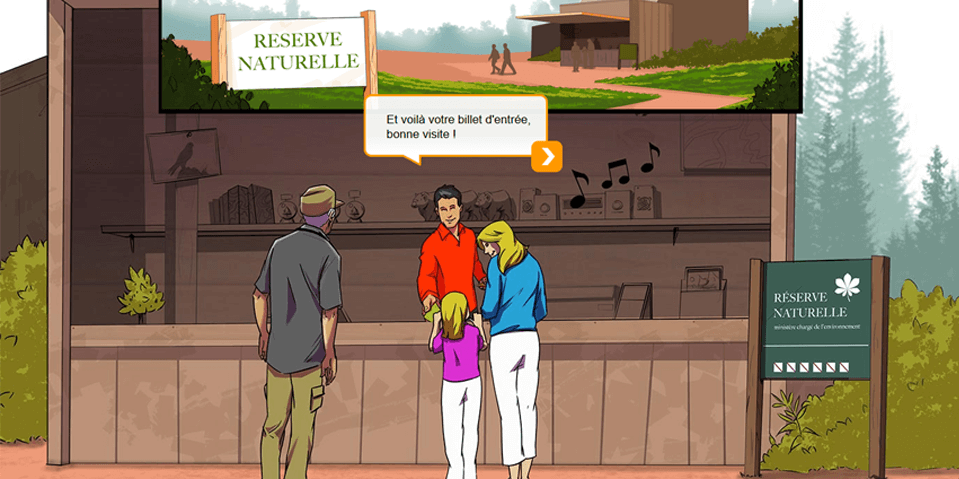 Exemple de contenu E-learning sur mesure pour le module Réflexe Accessibilité de CRT Île-de-France