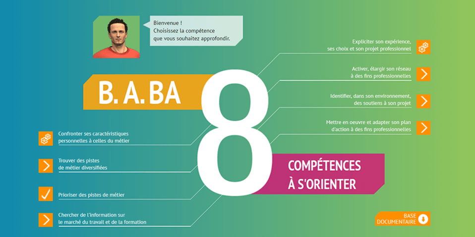 Exemple de contenu E-learning sur mesure pour le module B.A.-BA de l'orientation d'Emploi Store