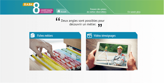 Exemple de contenu E-learning sur mesure pour le module B.A.-BA de l'orientation d'Emploi Store