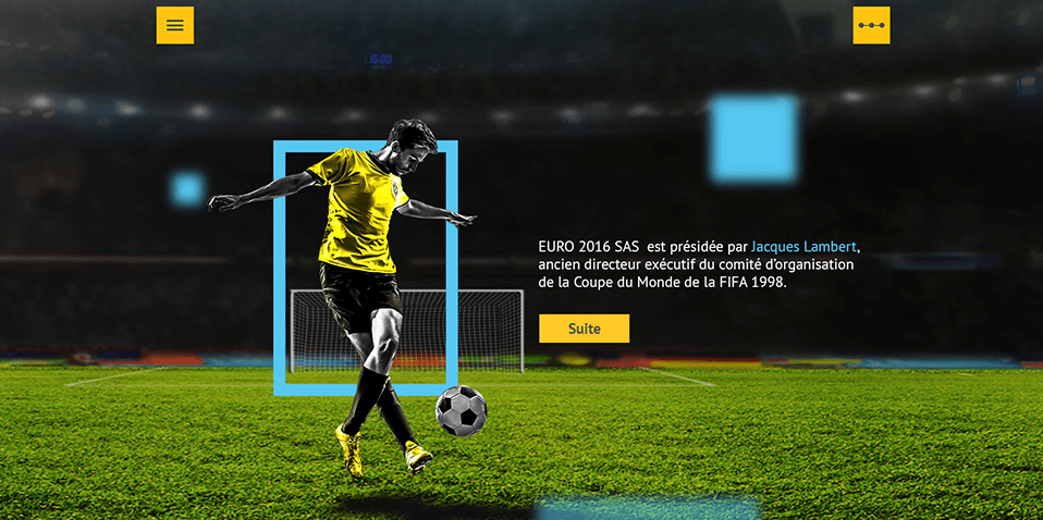 Exemple de contenu E-learning sur mesure pour le l'Euro 2016