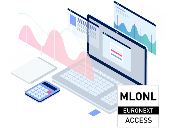 euronext Illustration qui indique que la société est inscrite sur EURONEXT Access Paris.