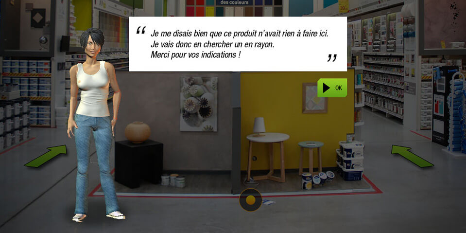 Exemple de contenu E-learning sur mesure pour le module 3P - Prix, Propre, Plein de LEROY MERLIN