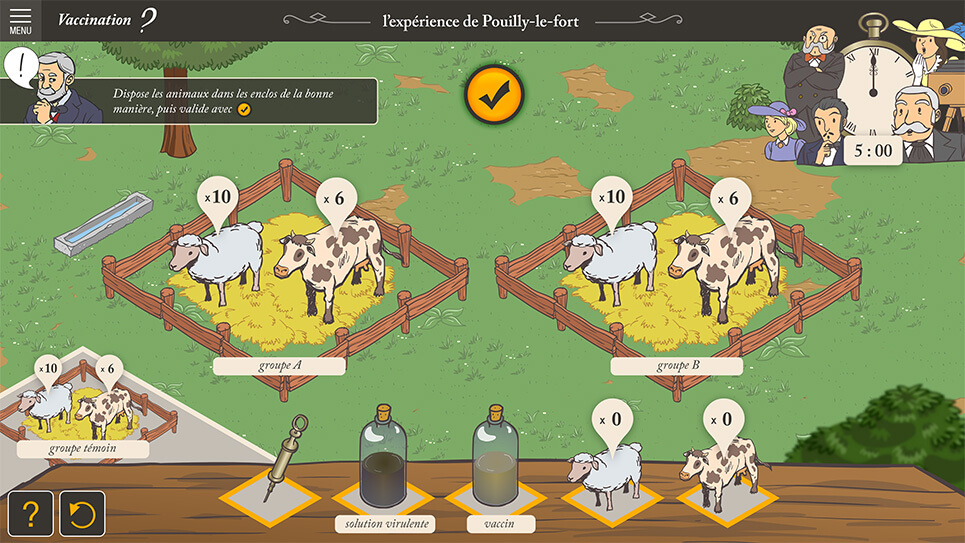 Exemple de contenu E-learning sur mesure pour le module de TERRE DE LOUIS PASTEUR