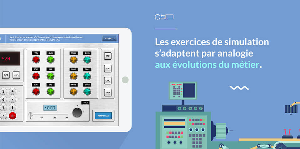 Exemple de contenu E-learning sur mesure pour le module Méthode de recrutement par simulation (MRS) de Pôle emploi