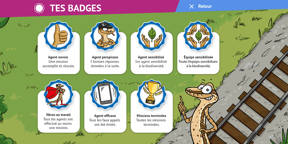 Exemple de contenu E-learning sur mesure pour le module Bio'opérator de la SNCF