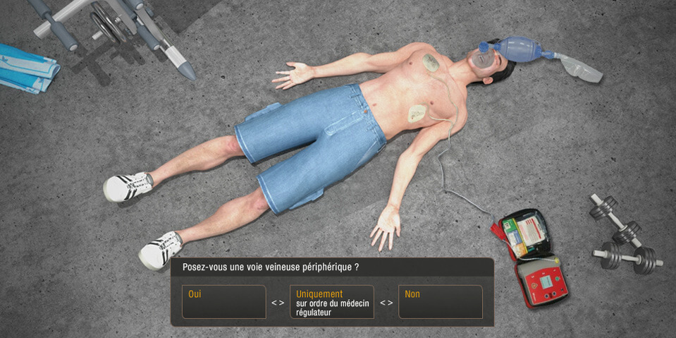 Exemple de contenu E-learning sur mesure pour le serious game du SDIS