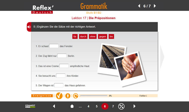Exemple de contenu de formation de REFLEX’DEUTSCH GRAMMATIK / WORTSCHATZ B1/B2