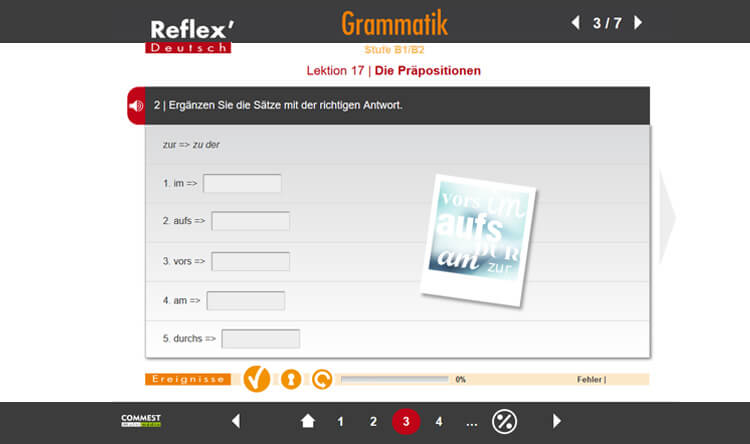 Exemple de contenu de formation de REFLEX’DEUTSCH GRAMMATIK / WORTSCHATZ B1/B2