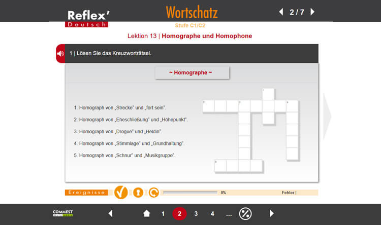 Exemple de contenu de formation de REFLEX’DEUTSCH GRAMMATIK / WORTSCHATZ C1/C2