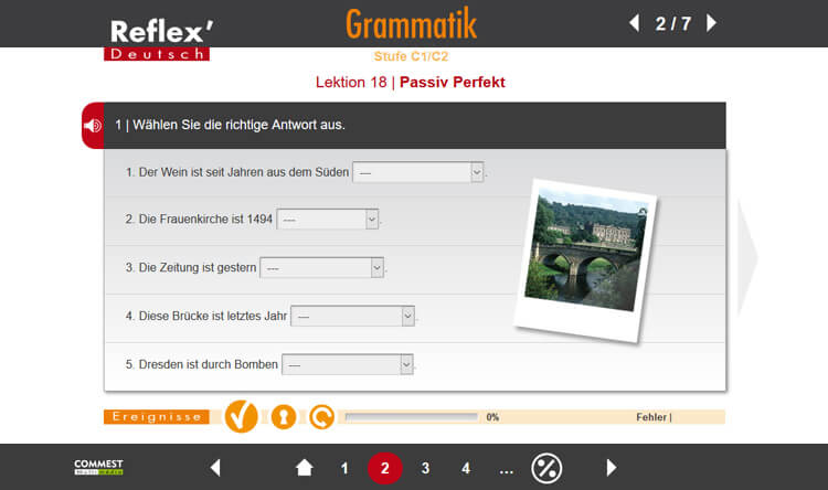 Exemple de contenu de formation de REFLEX’DEUTSCH GRAMMATIK / WORTSCHATZ C1/C2