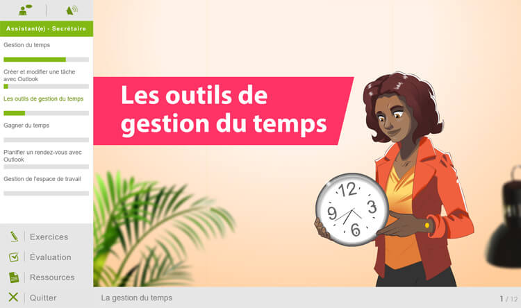 Exemple de contenu de formation ASSISTANT(E) SECRÉTAIRE