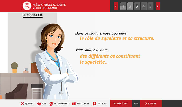 Exemple de contenu de formation Anatomie et Biologie