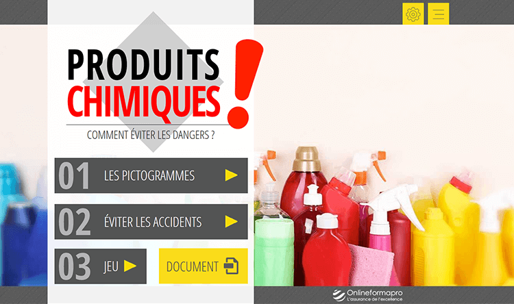 Exemple de contenu de formation Produits Chimiques