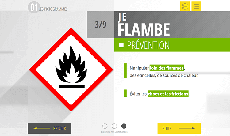 Exemple de contenu de formation Produits Chimiques