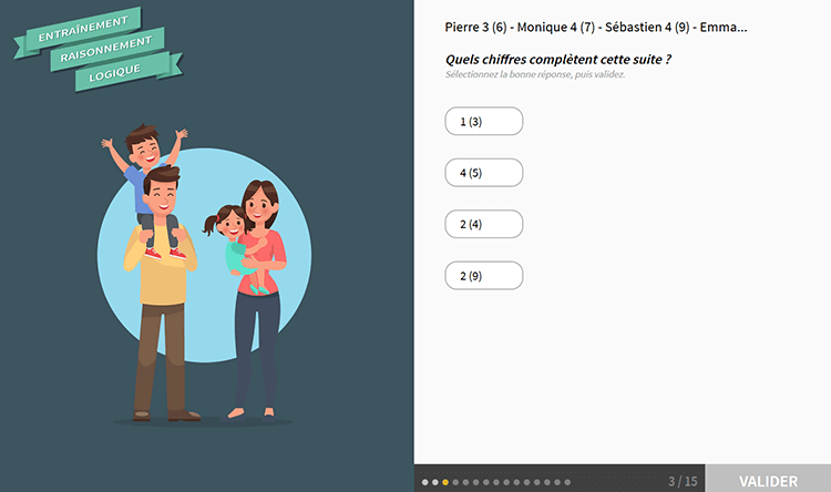 Exemple de contenu de formation Quiz Formatif