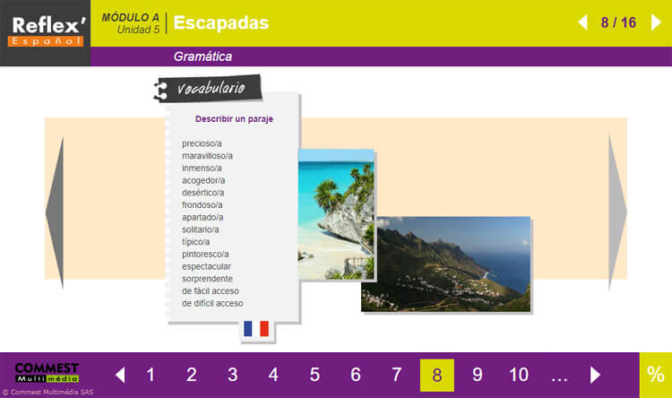 Exemple de contenu de formation de REFLEX’ESPAÑOL Avancé (B2)