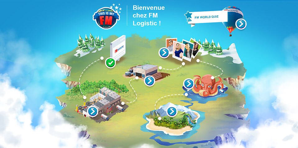 Exemple de contenu E-learning sur mesure pour le module FM Way / Onboarding de FM LOGISTIC