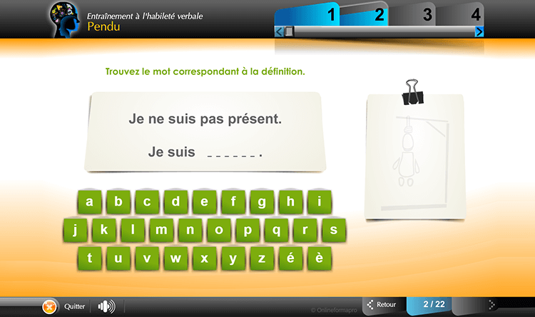 Exemple de contenu de formation Habilité Verbale