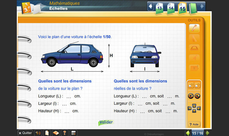 Exemple de contenu de formation Mathématiques – Niveau B