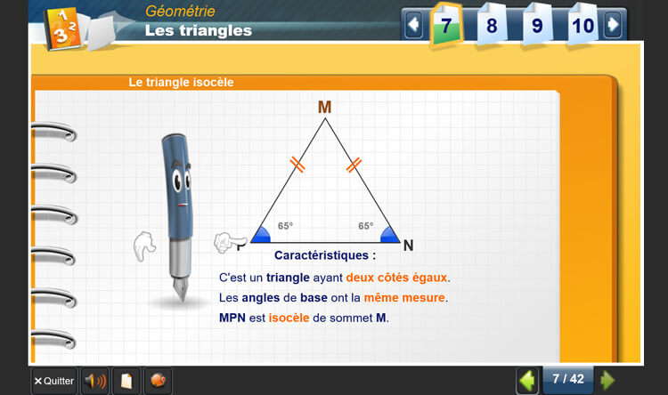 Exemple de contenu de formation Mathématiques – Niveau C