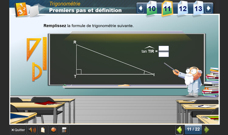 Exemple de contenu de formation Mathématiques – Niveau D