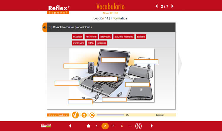 Exemple de contenu de formation de REFLEX’ESPAÑOL GRAMÁTICA / VOCABULARIO B1/B2