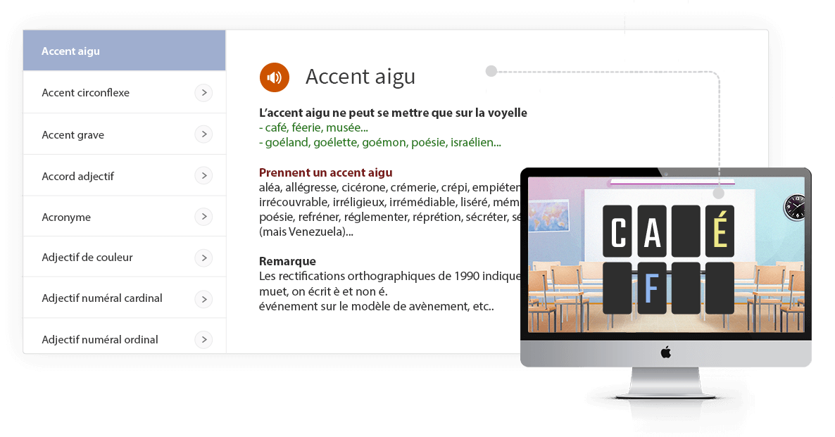 GlossaireMaker permet de créer facilement des glossaires illustrés et sonorisés et de les intégrer dans vos modules E-learning.