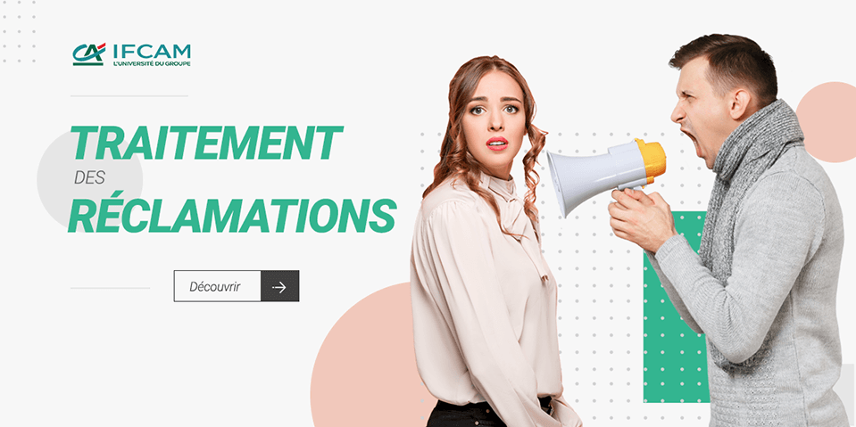 Exemple de contenu E-learning sur mesure pour le module traitement des réclamations du Crédit Agricole