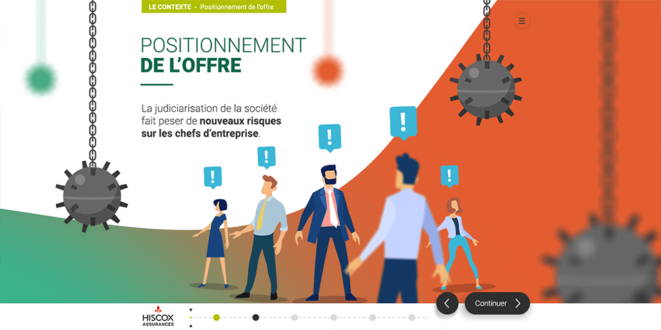Exemple de contenu E-learning sur mesure pour le module Responsabilité du dirigeant du Crédit Agricole
