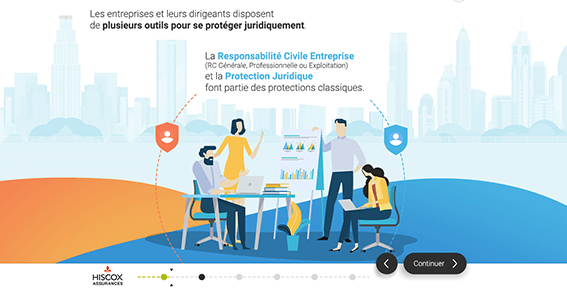 Exemple de contenu E-learning sur mesure pour le module Responsabilité du dirigeant du Crédit Agricole