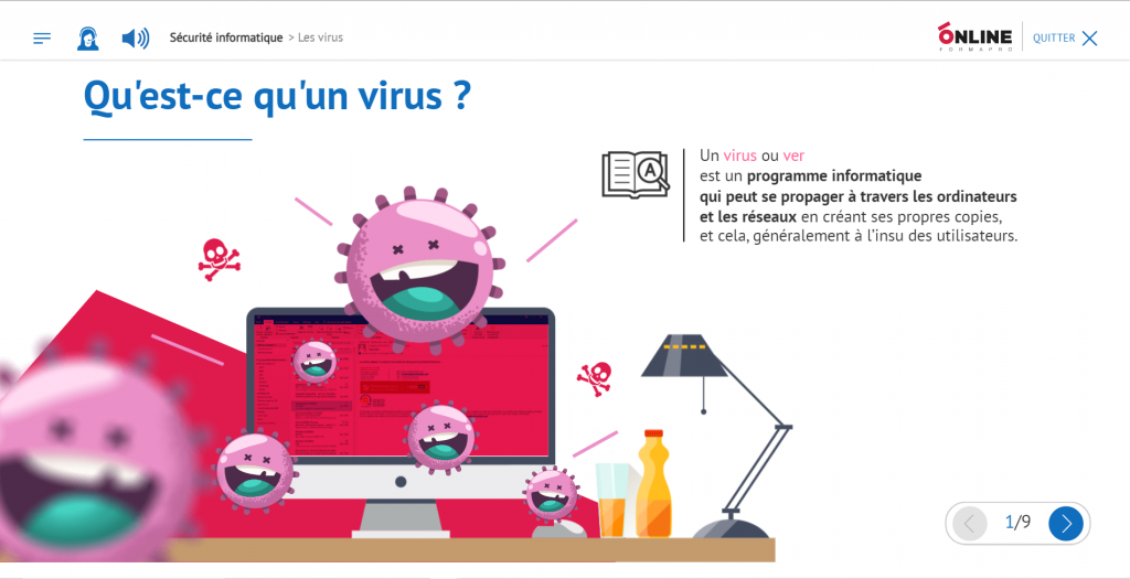 Exemple de contenu de formation Sécurité informatique