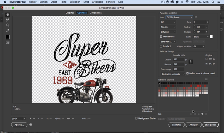 Exemple de contenu de formation Illustrator