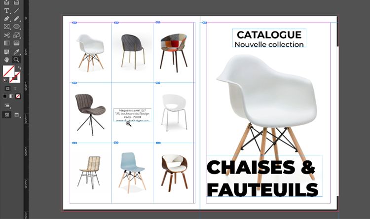 Exemple de contenu de formation Indesign