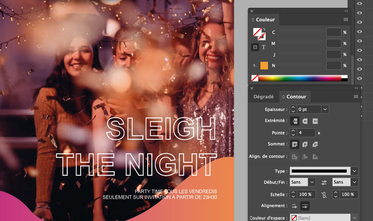 Exemple de contenu de formation Indesign