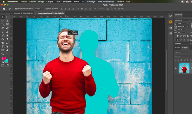 Exemple de contenu de formation Photoshop