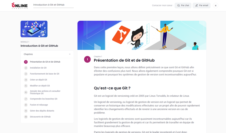 Exemple de contenu de formation GIT/GIThub