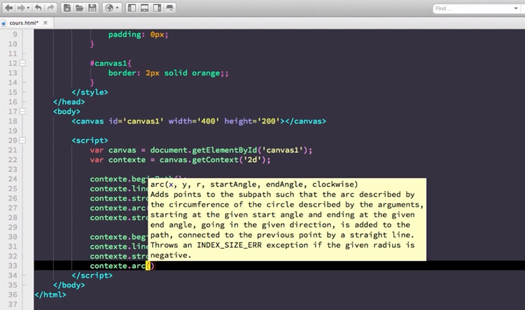 Exemple de contenu de formation Javascript