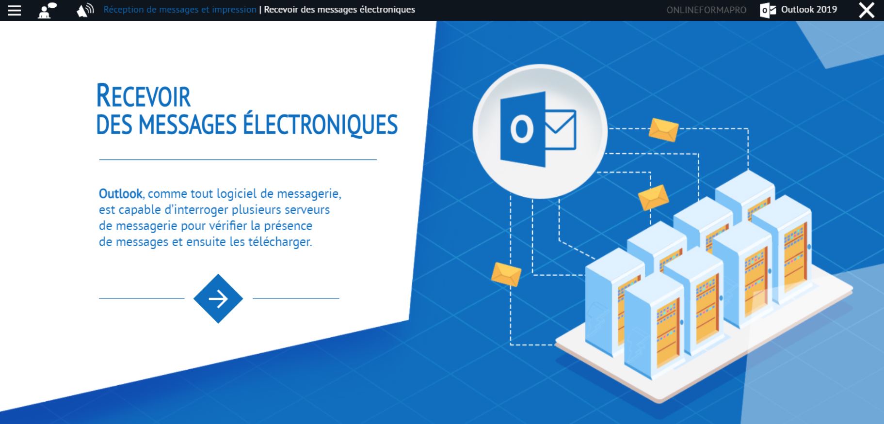 Exemple de contenu de formation Outlook 2019