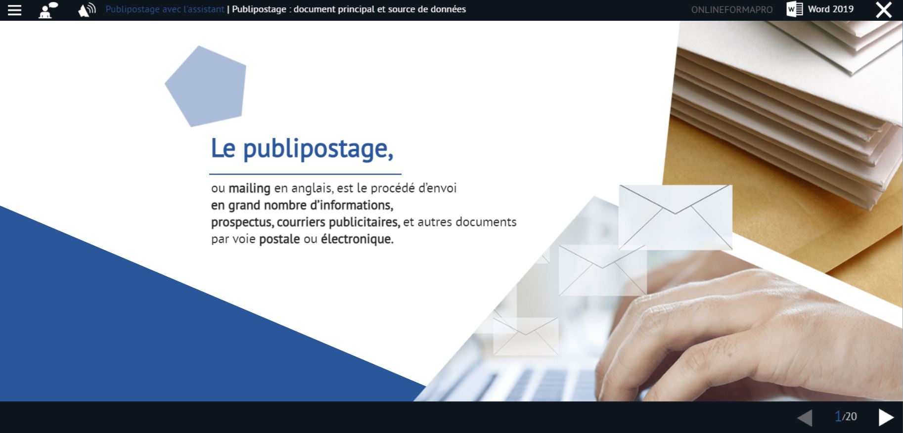 Exemple de contenu de formation Word 2019