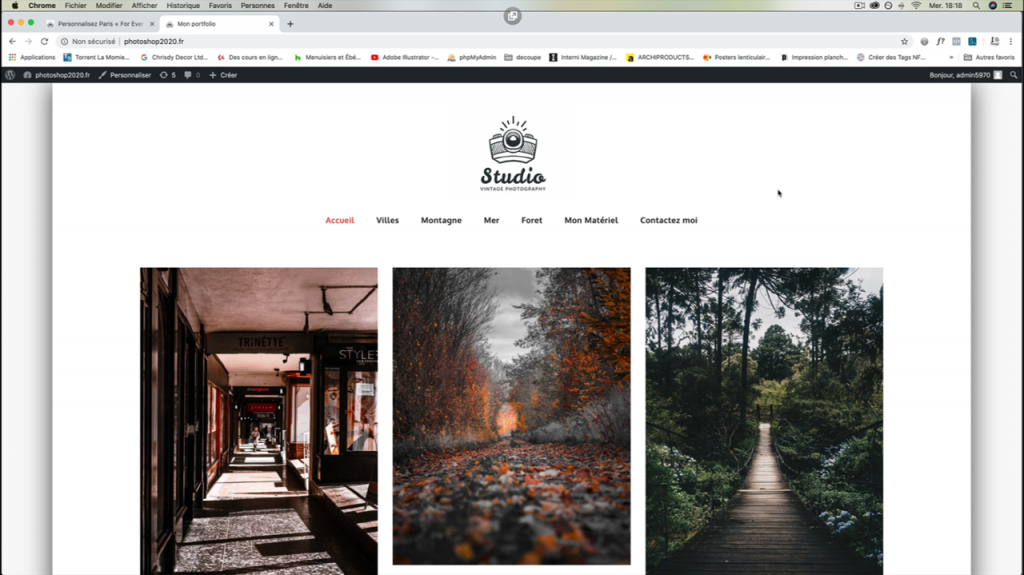 Exemple de contenu de formation Wordpress 2021