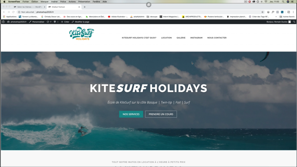 Exemple de contenu de formation Wordpress 2021