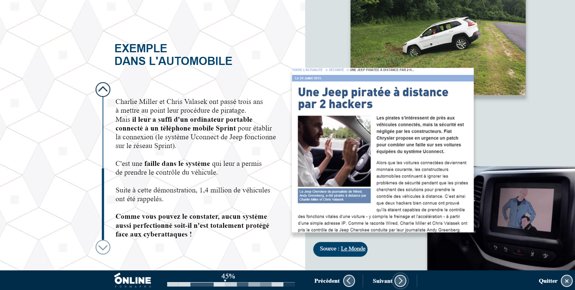 Exemple de contenu de formation Cybersécurité