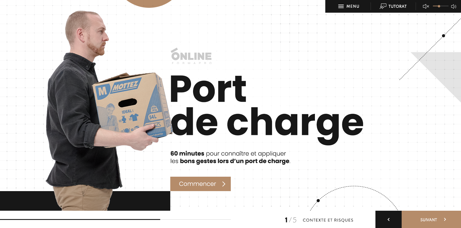 Exemple de contenu de formation Port de charges