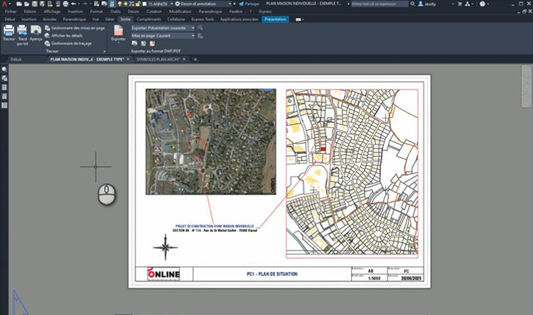 Exemple de contenu de formation AUTODESK – AutoCAD 2022