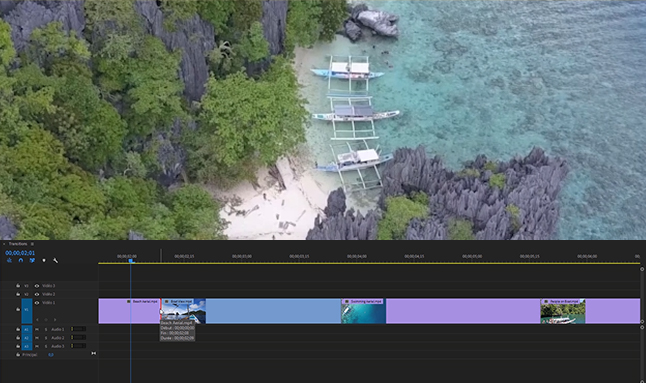 Exemple de contenu de formation Premiere Pro