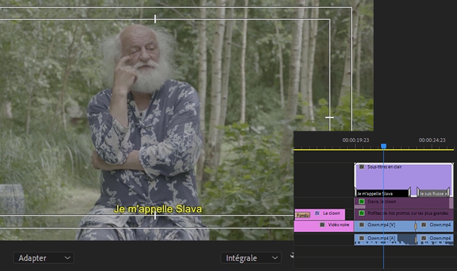 Exemple de contenu de formation Premiere Pro
