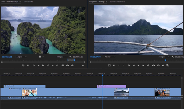 Exemple de contenu de formation Premiere Pro